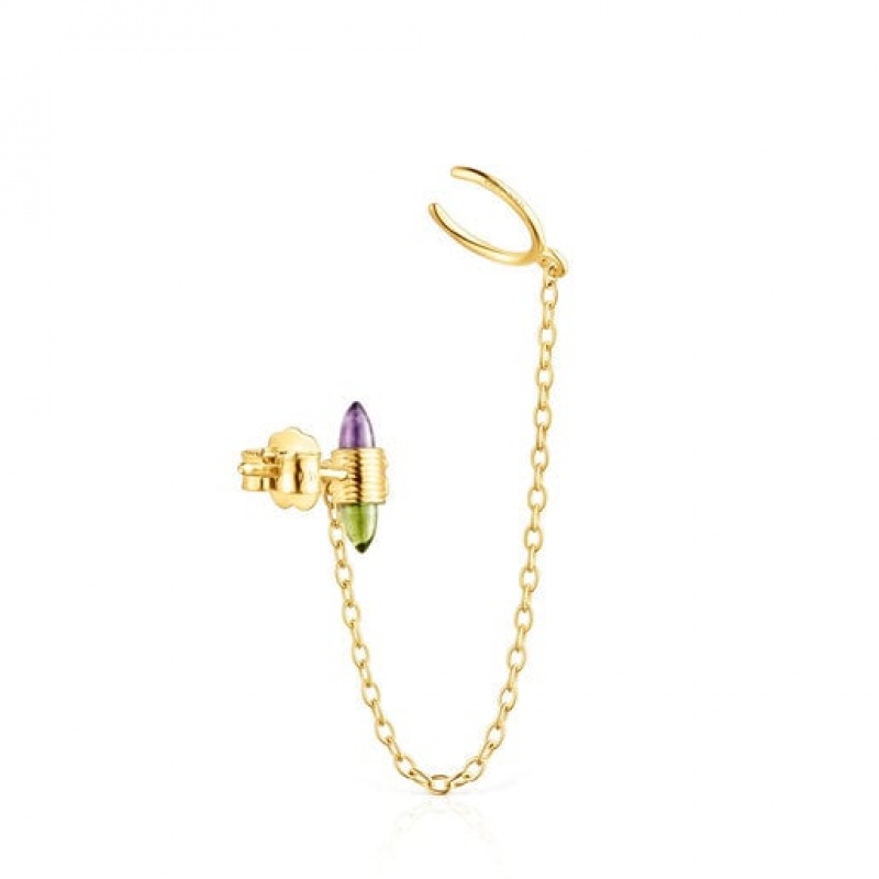 Tous Lure Ear Cuff Women's Earrings 18k Gold | XFM268153 | Usa