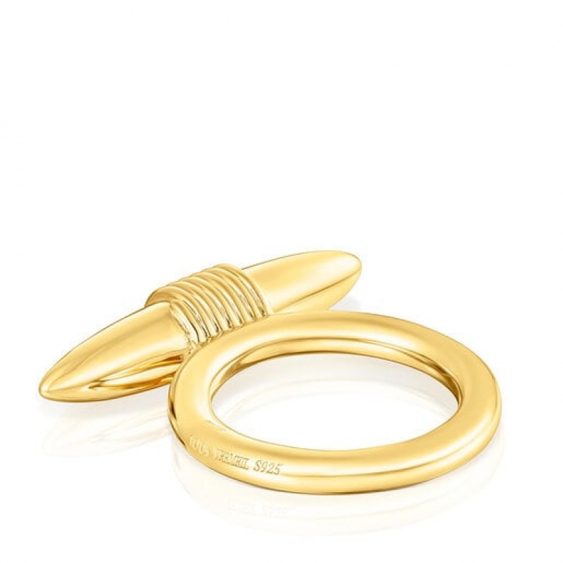 Tous Lure Medium Women's Rings 18k Gold | KGL310769 | Usa