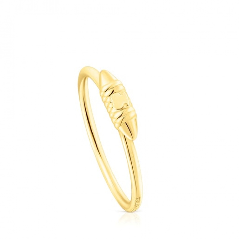 Tous Lure Small Women\'s Rings 18k Gold | XVK214968 | Usa