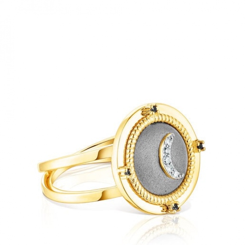 Tous Magic Nature Diamond Women's Rings 18k Gold | VDA143286 | Usa