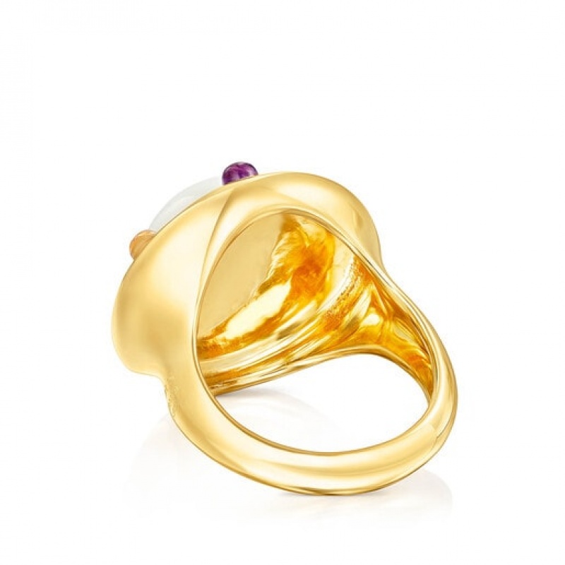 Tous Magic Nature Medium Women's Rings 18k Gold | CSU943782 | Usa