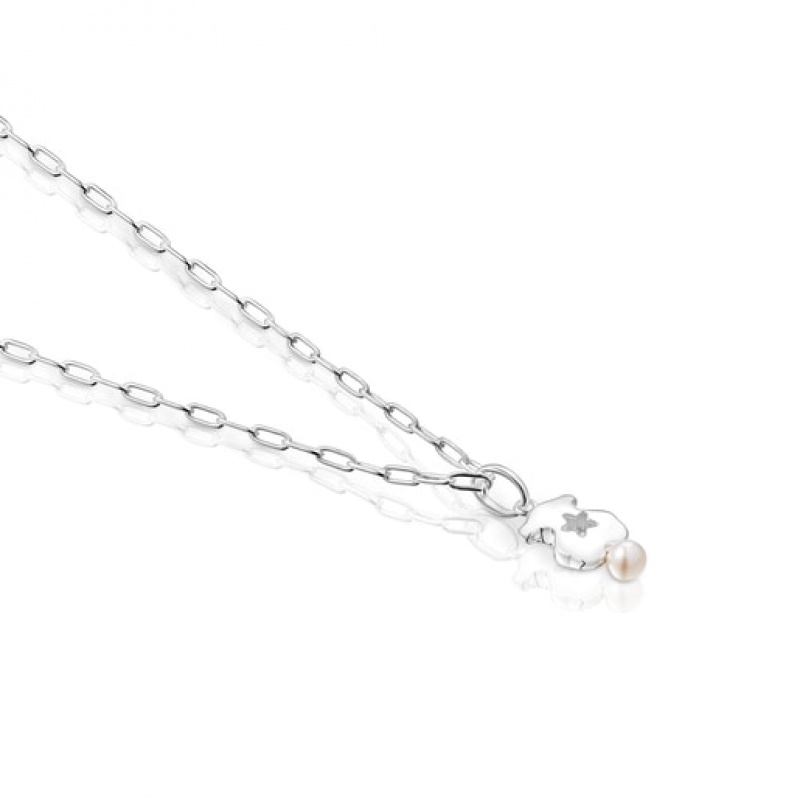 Tous Magic Nature Short Women's Necklaces Silver | MLK638125 | Usa