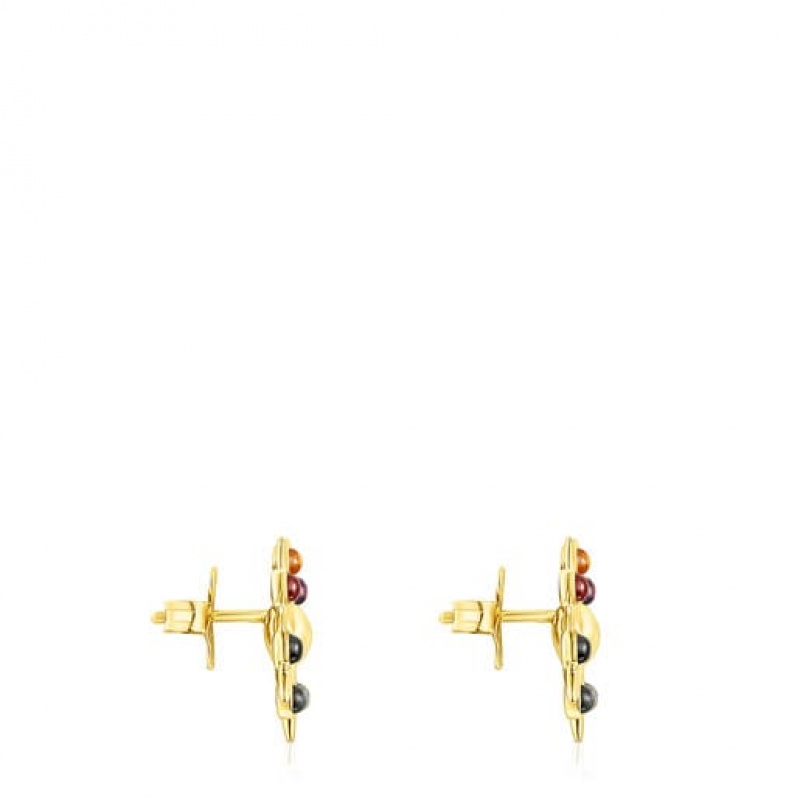 Tous Magic Nature Small Women's Earrings 18k Gold | IPJ092714 | Usa