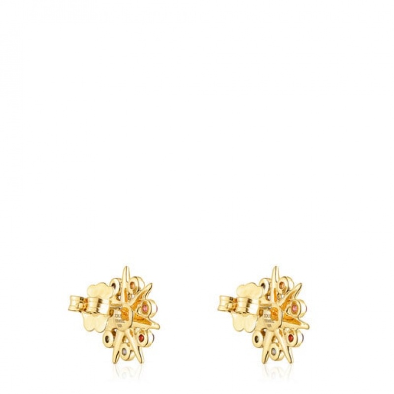 Tous Magic Nature Small Women's Earrings 18k Gold | IPJ092714 | Usa