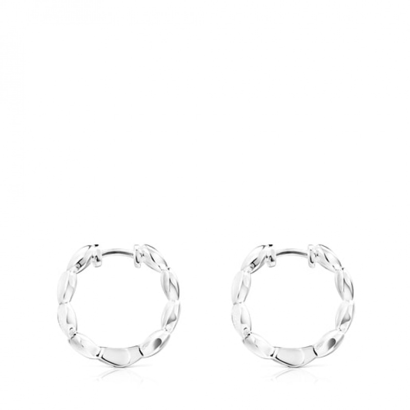 Tous Mini Icons Hoop Women's Earrings Silver | GZH721054 | Usa