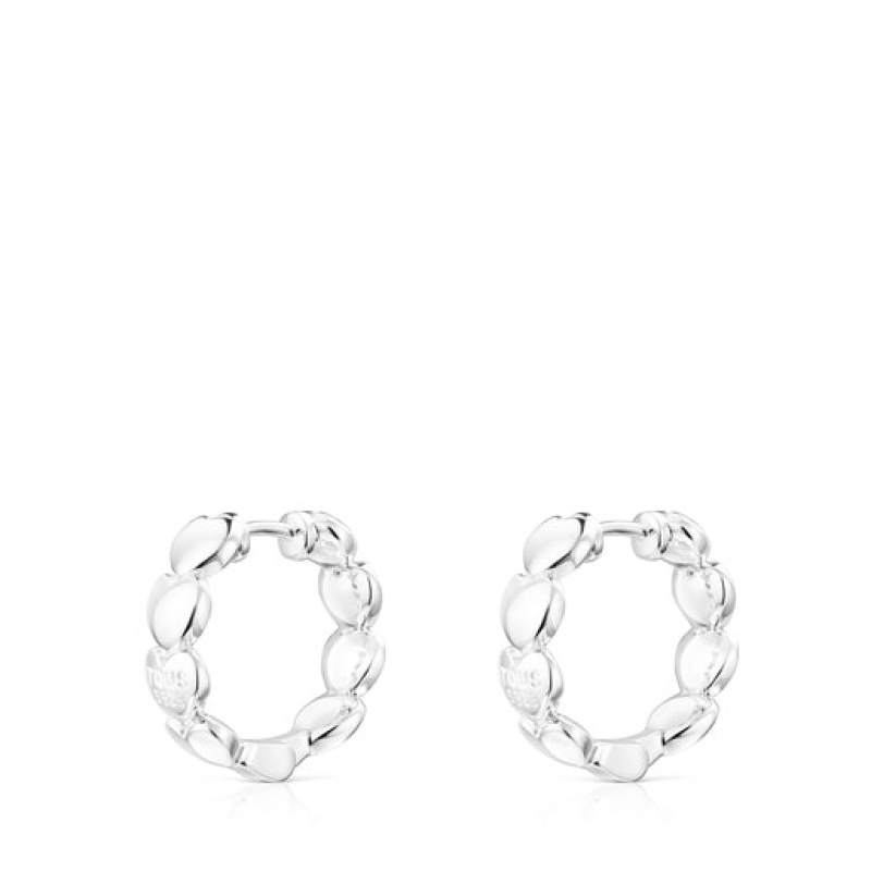 Tous Mini Icons Hoop Women's Earrings Silver | GZH721054 | Usa