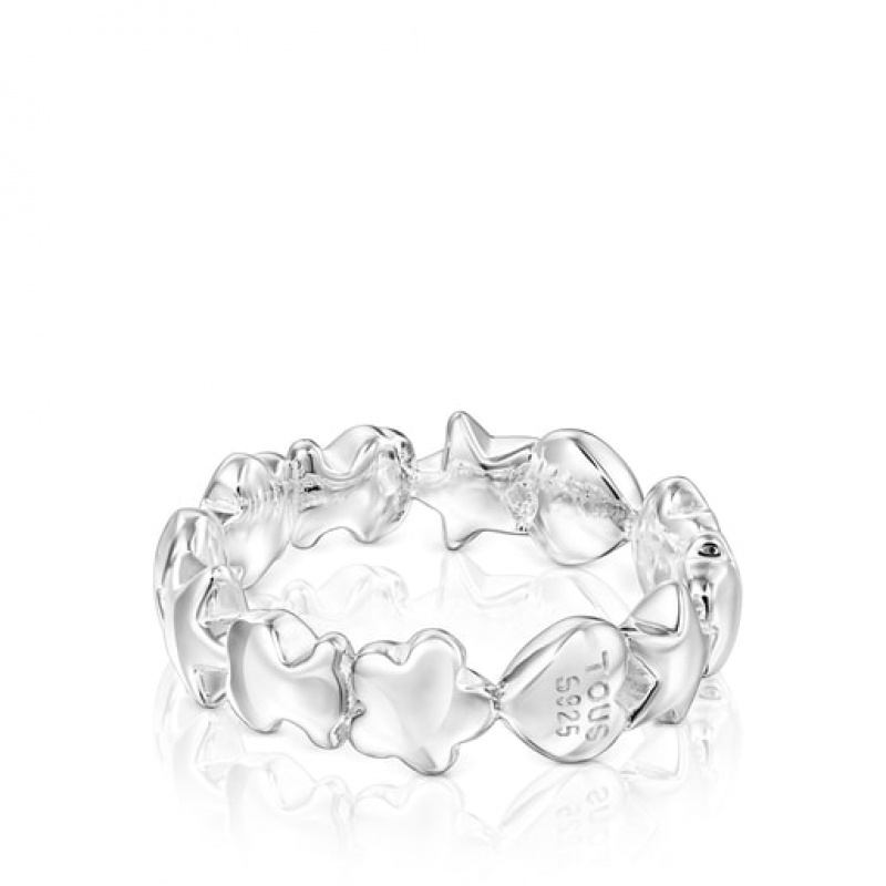 Tous Mini Icons Small Women's Rings Silver | ZJN928743 | Usa