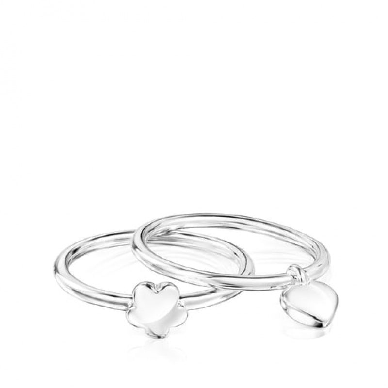 Tous Mini Icons Small Women's Rings Silver | EGA816490 | Usa