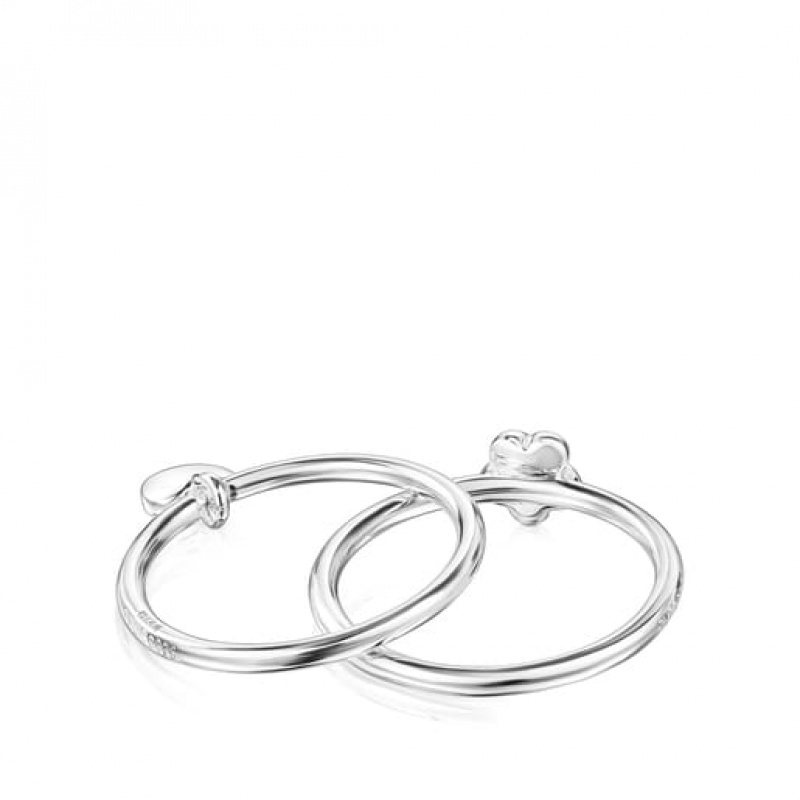 Tous Mini Icons Small Women's Rings Silver | EGA816490 | Usa