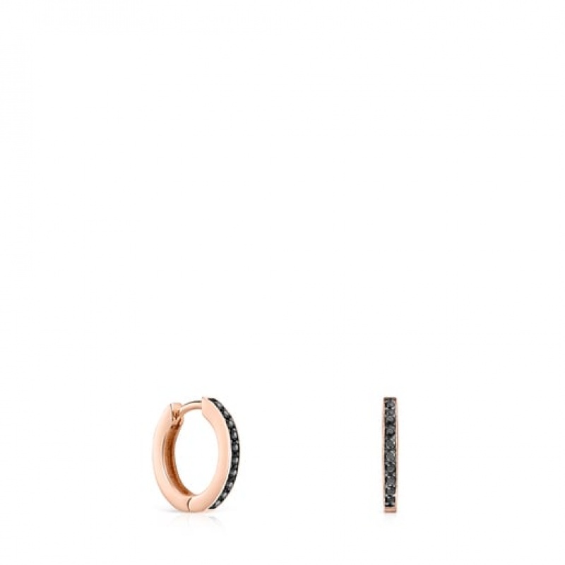 Tous Motif Hoop Women's Earrings 18k Gold | VGX410758 | Usa