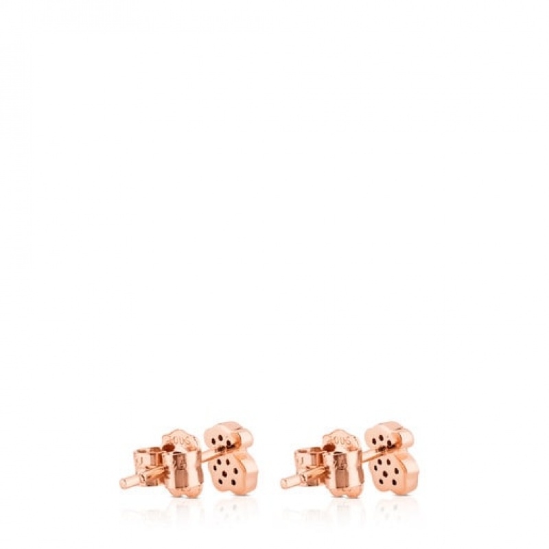 Tous Motif Small Women's Earrings 18k Gold | HQX286594 | Usa