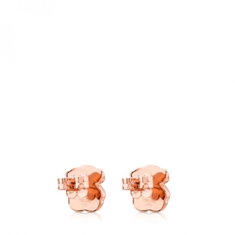 Tous Motif Small Women's Earrings 18k Gold | IPQ413728 | Usa