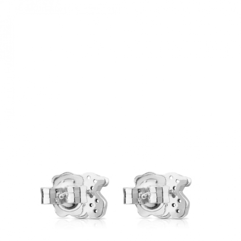 Tous Motif Small Women's Earrings Silver | LBW728604 | Usa