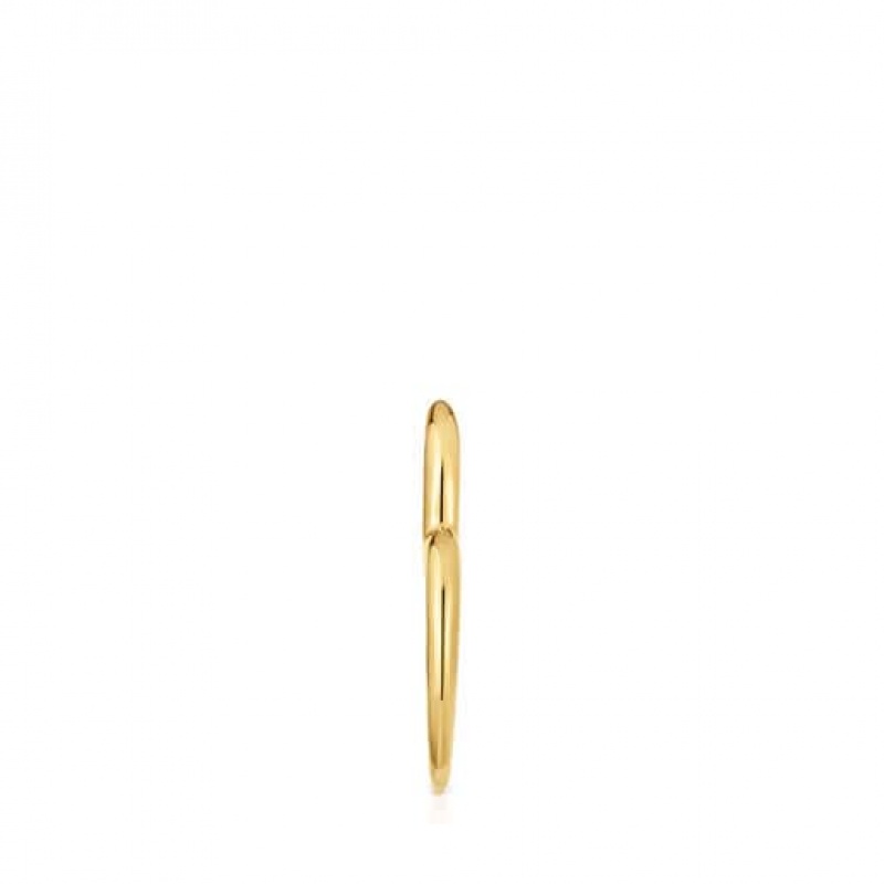 Tous My Other Half Hoop Women's Earrings 18k Gold | CAM293470 | Usa