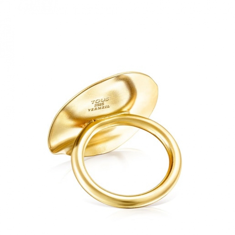 Tous Nenufar Medium Women's Rings 18k Gold | EFU956437 | Usa