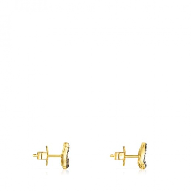 Tous Nenufar Small Women's Earrings 18k Gold | NIB073195 | Usa