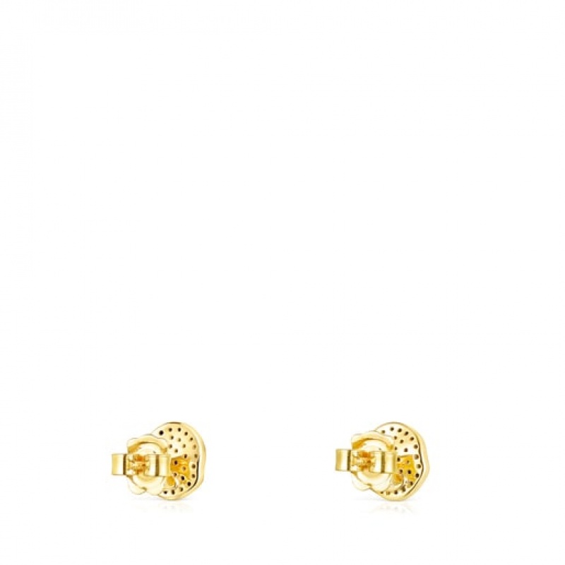 Tous Nenufar Small Women's Earrings 18k Gold | NIB073195 | Usa