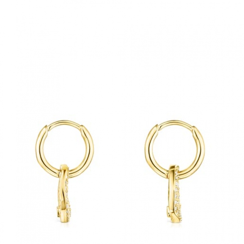 Tous Nenufar Women's Earrings 18k Gold | DMR829714 | Usa