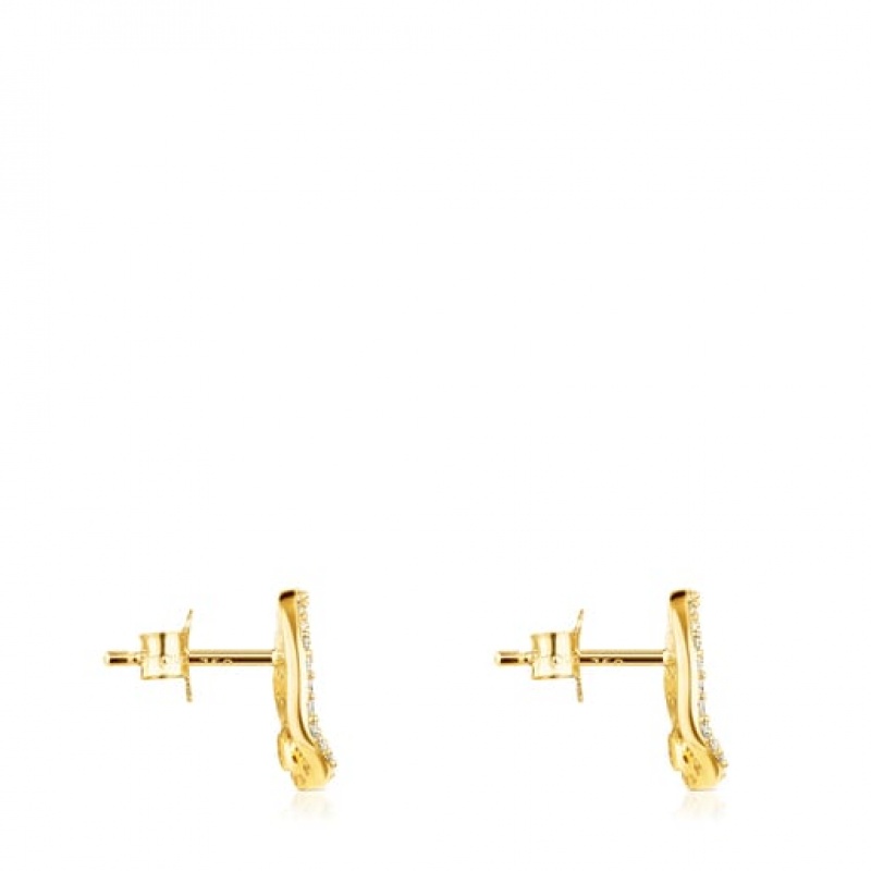 Tous Nenufar Women's Earrings 18k Gold | NGV961278 | Usa