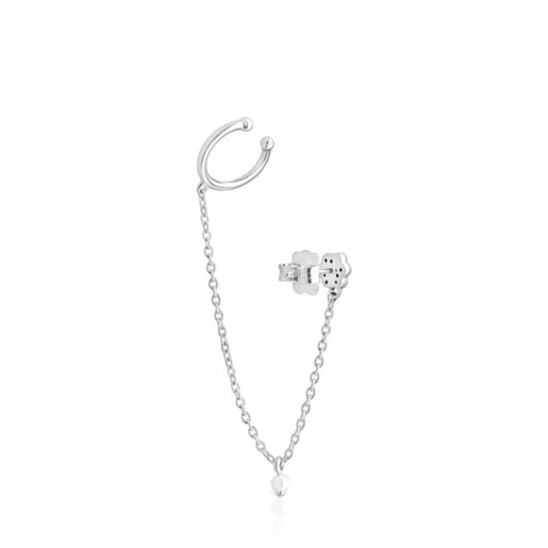 Tous New Motif Individual Women's Earrings Silver | OYG398670 | Usa