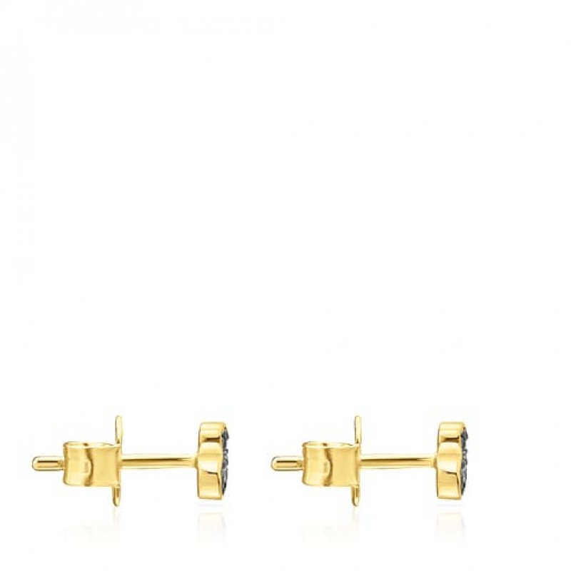 Tous New Motif Small Women's Earrings 18k Gold | VKW547328 | Usa