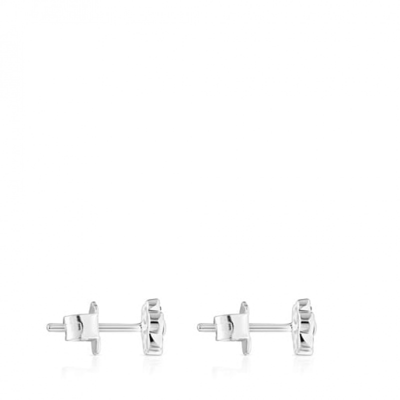 Tous New Motif Small Women's Earrings Silver | WSQ753648 | Usa