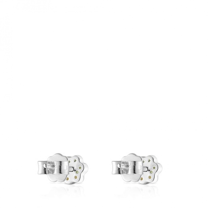 Tous New Motif Small Women's Earrings Silver | WSQ753648 | Usa