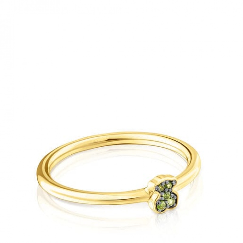 Tous New Motif Small Women's Rings 18k Gold | JBM012985 | Usa