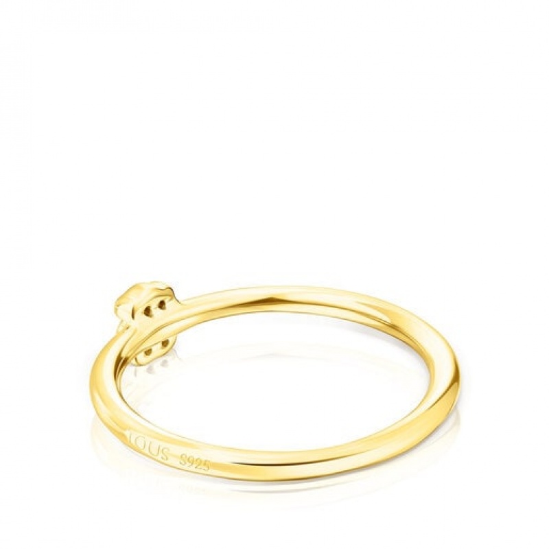 Tous New Motif Small Women's Rings 18k Gold | JBM012985 | Usa