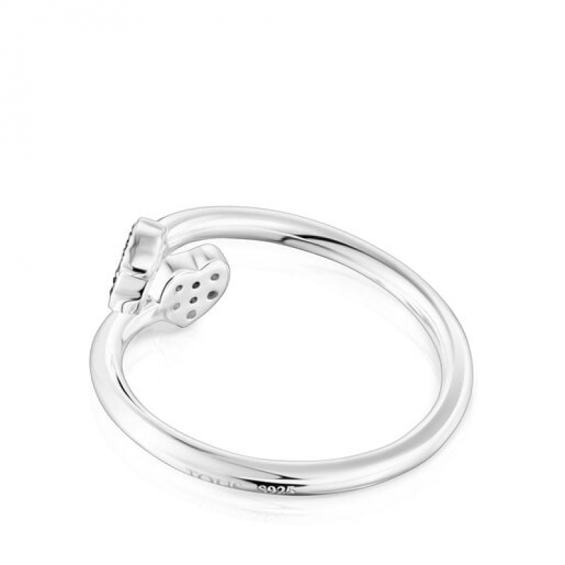 Tous New Motif Small Women's Rings Silver | SDL693718 | Usa