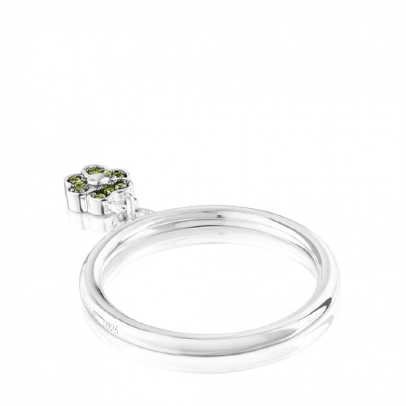 Tous New Motif Small Women's Rings Silver | ISZ185036 | Usa