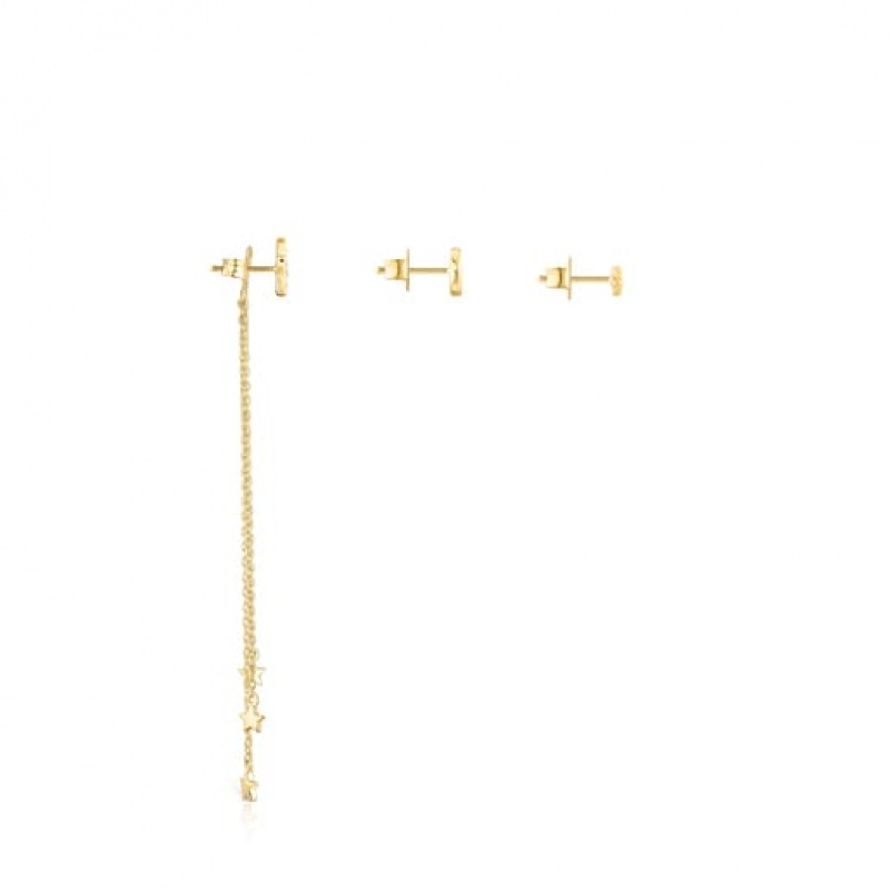 Tous Nocturne Long Women's Earrings 18k Gold | RYV703125 | Usa