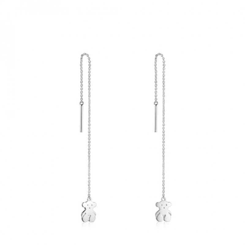 Tous Nocturne Long Women\'s Earrings Silver | UBY903468 | Usa