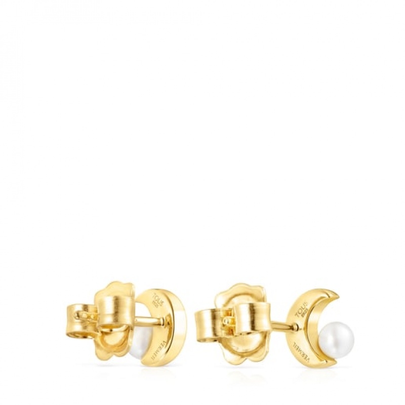 Tous Nocturne Pearl Women's Earrings 18k Gold | HBM271580 | Usa