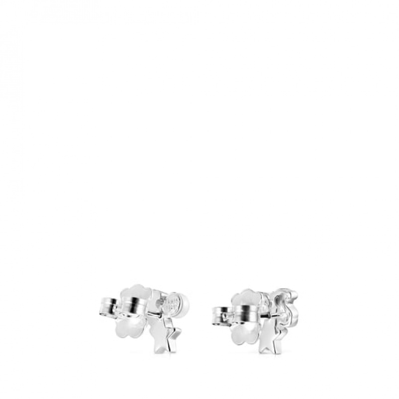 Tous Nocturne Pearl Women's Earrings Silver | EUX946351 | Usa