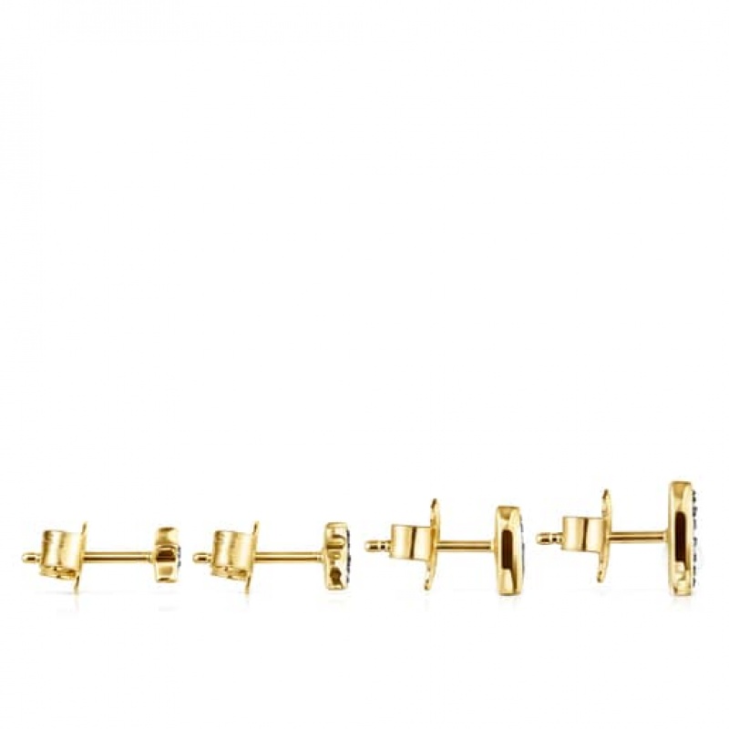 Tous Nocturne Small Women's Earrings 18k Gold | YUK817295 | Usa