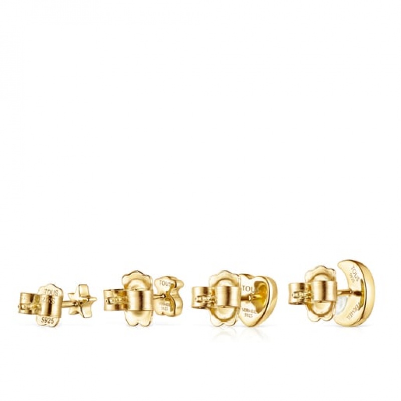 Tous Nocturne Small Women's Earrings 18k Gold | YUK817295 | Usa