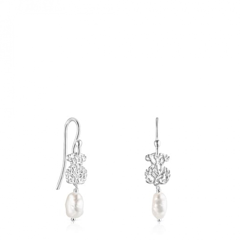 Tous Oceaan Pearl Women\'s Earrings Silver | NTB238471 | Usa