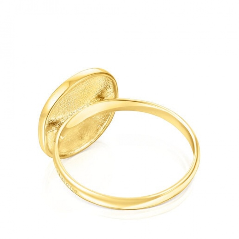 Tous Oursin Medium Women's Rings 18k Gold | GTU279680 | Usa