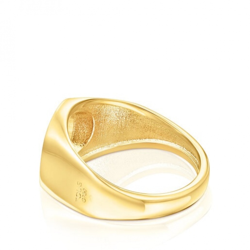 Tous Oursin Medium Women's Rings 18k Gold | JYH612970 | Usa