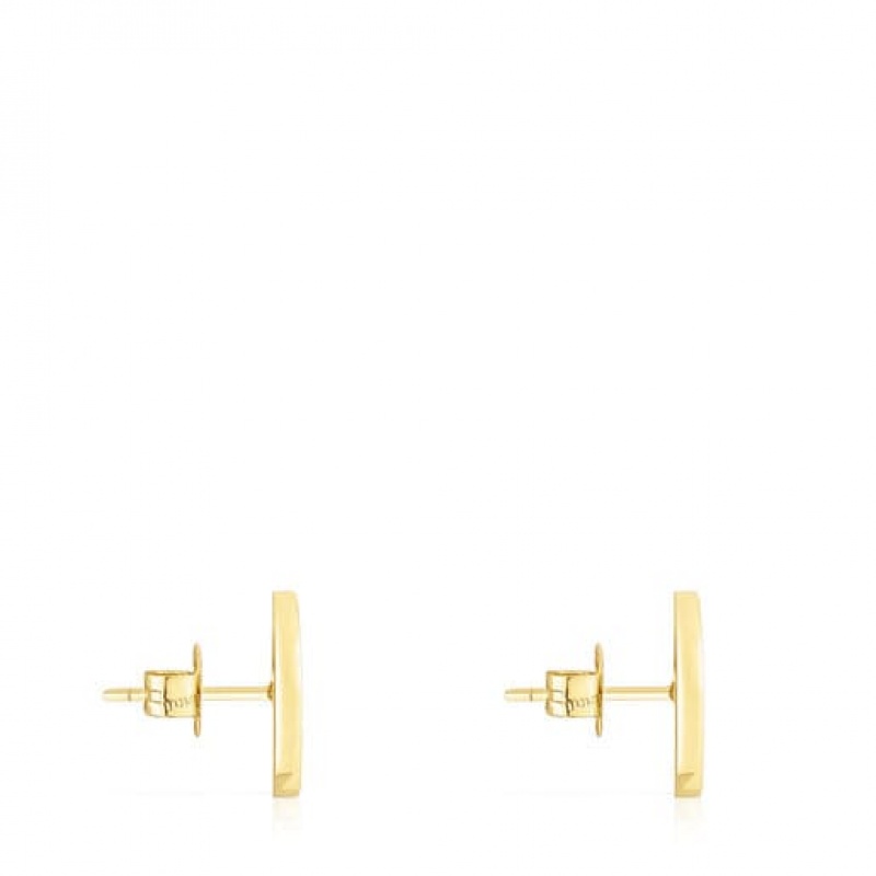 Tous Oursin Small Women's Earrings 18k Gold | ROJ821950 | Usa