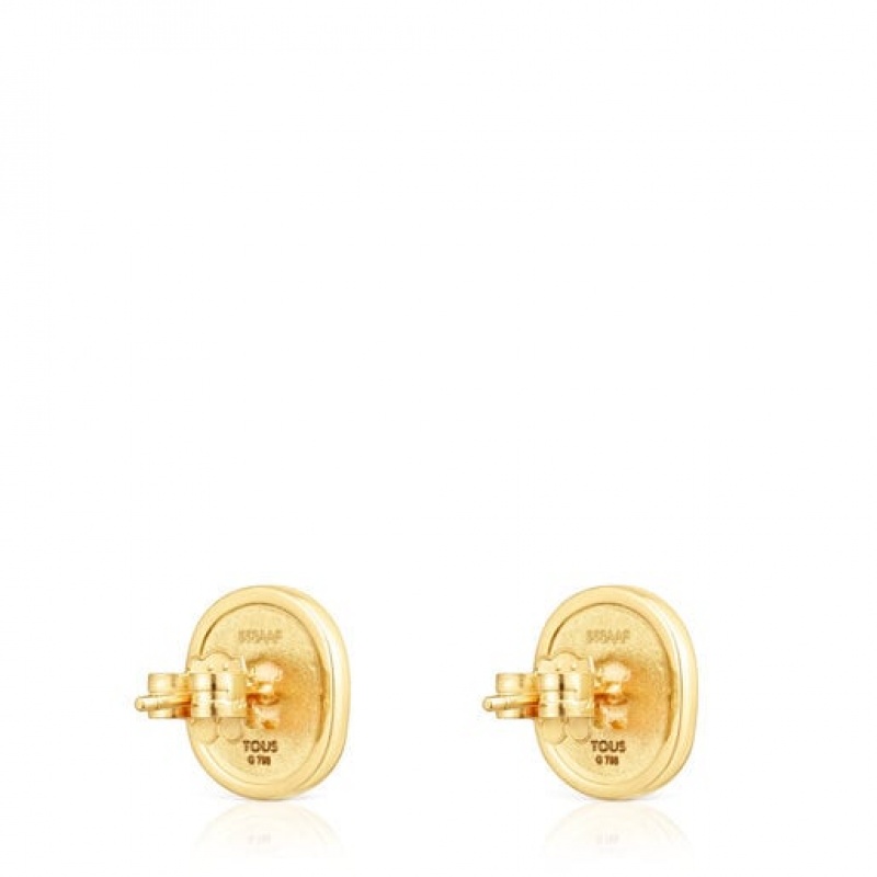 Tous Oursin Small Women's Earrings 18k Gold | ROJ821950 | Usa