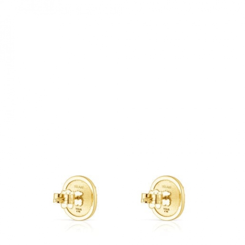 Tous Oursin Small Women's Earrings 18k Gold | WPN578429 | Usa