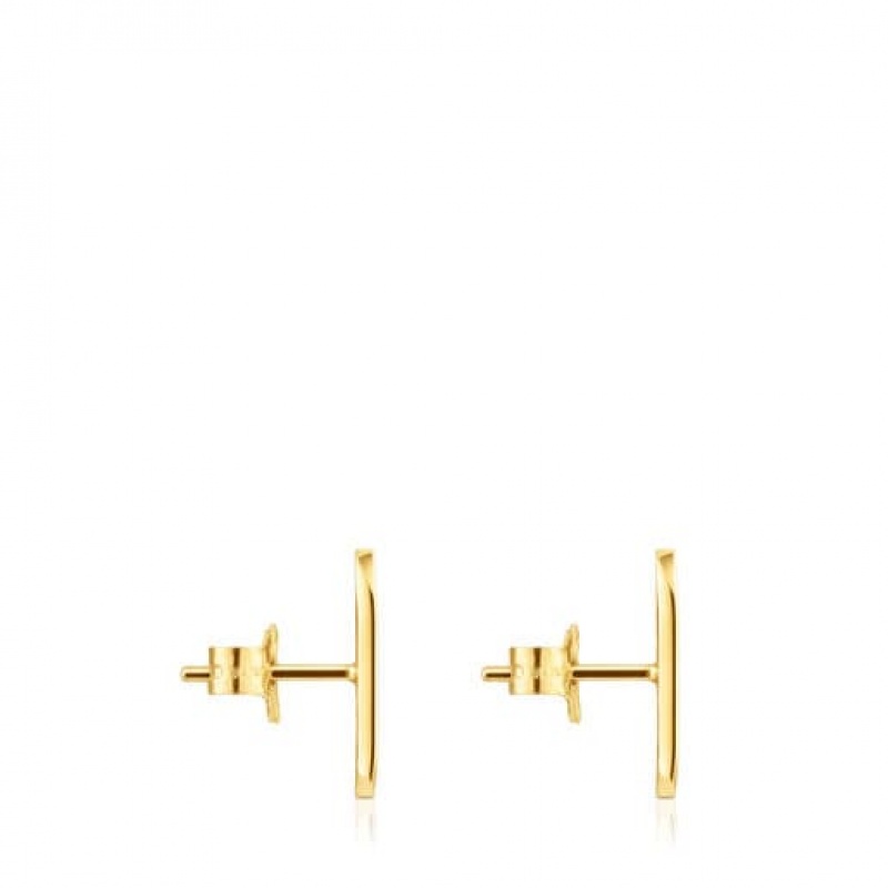 Tous Oursin Small Women's Earrings 18k Gold | FHO920175 | Usa