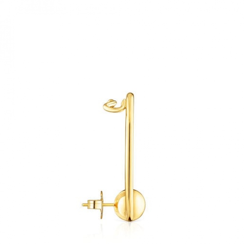 Tous Plump Ear Cuff Women's Earrings 18k Gold | SFJ921647 | Usa