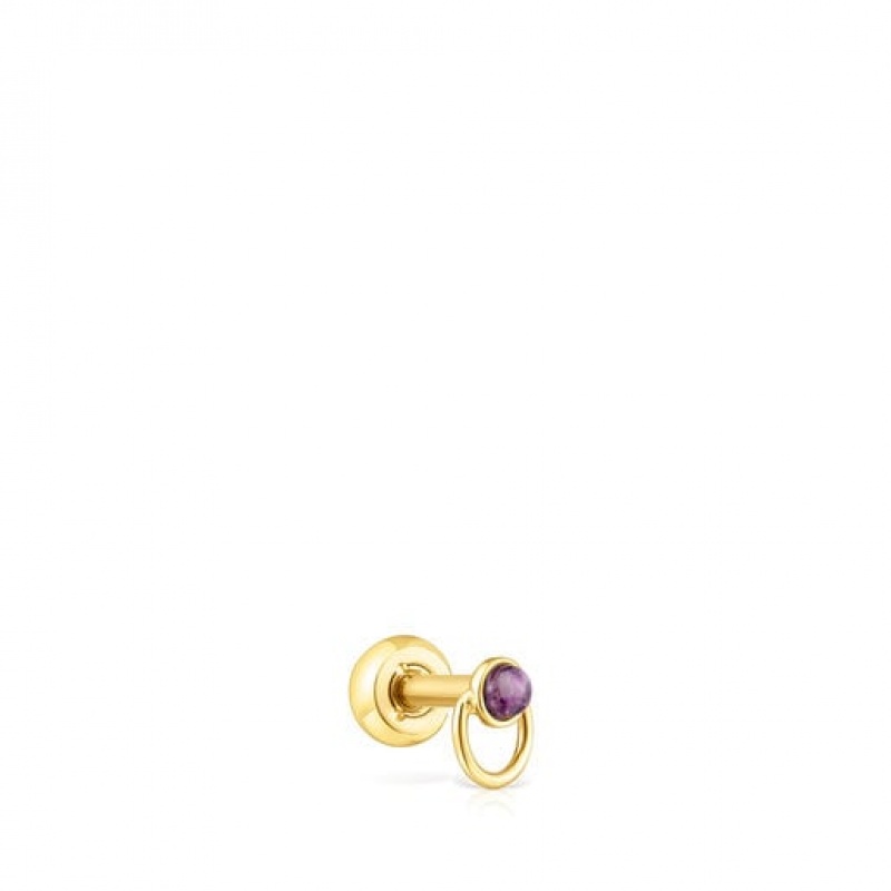 Tous Plump Individual Women's Earrings Amethyst | PCR192068 | Usa