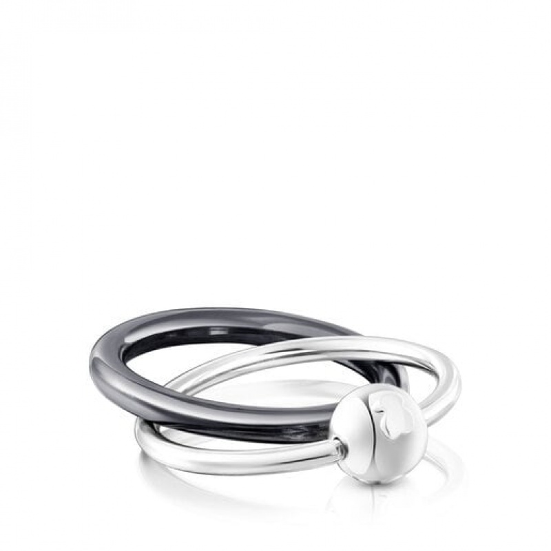 Tous Plump Medium Women's Rings Silver | UFH974120 | Usa