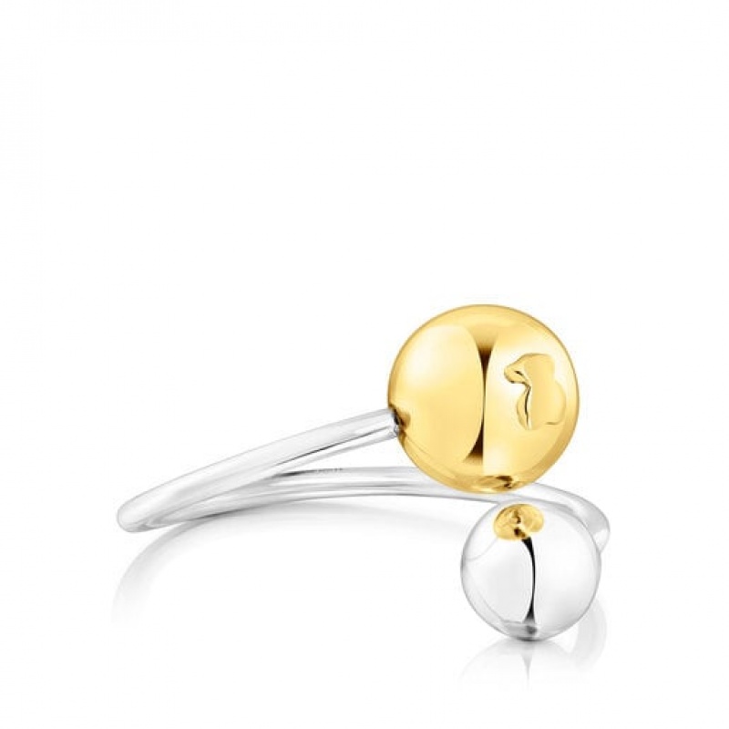 Tous Plump Open Women's Rings 18k Gold | RPW903671 | Usa