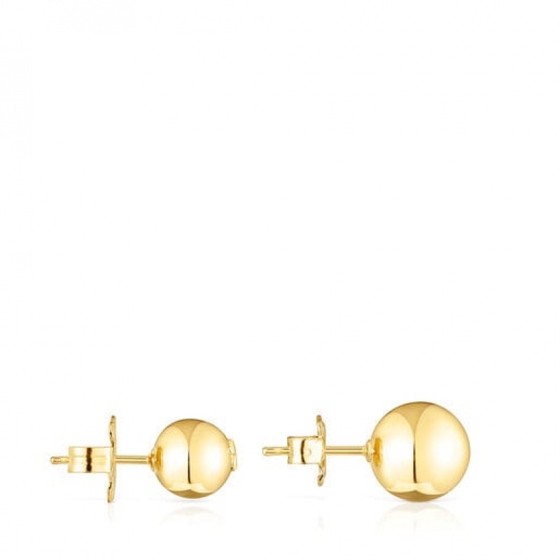 Tous Plump Small Women's Earrings 18k Gold | HPQ051369 | Usa