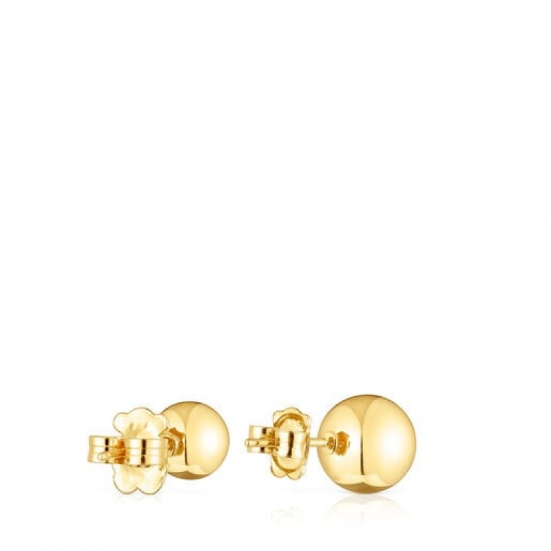 Tous Plump Small Women's Earrings 18k Gold | HPQ051369 | Usa